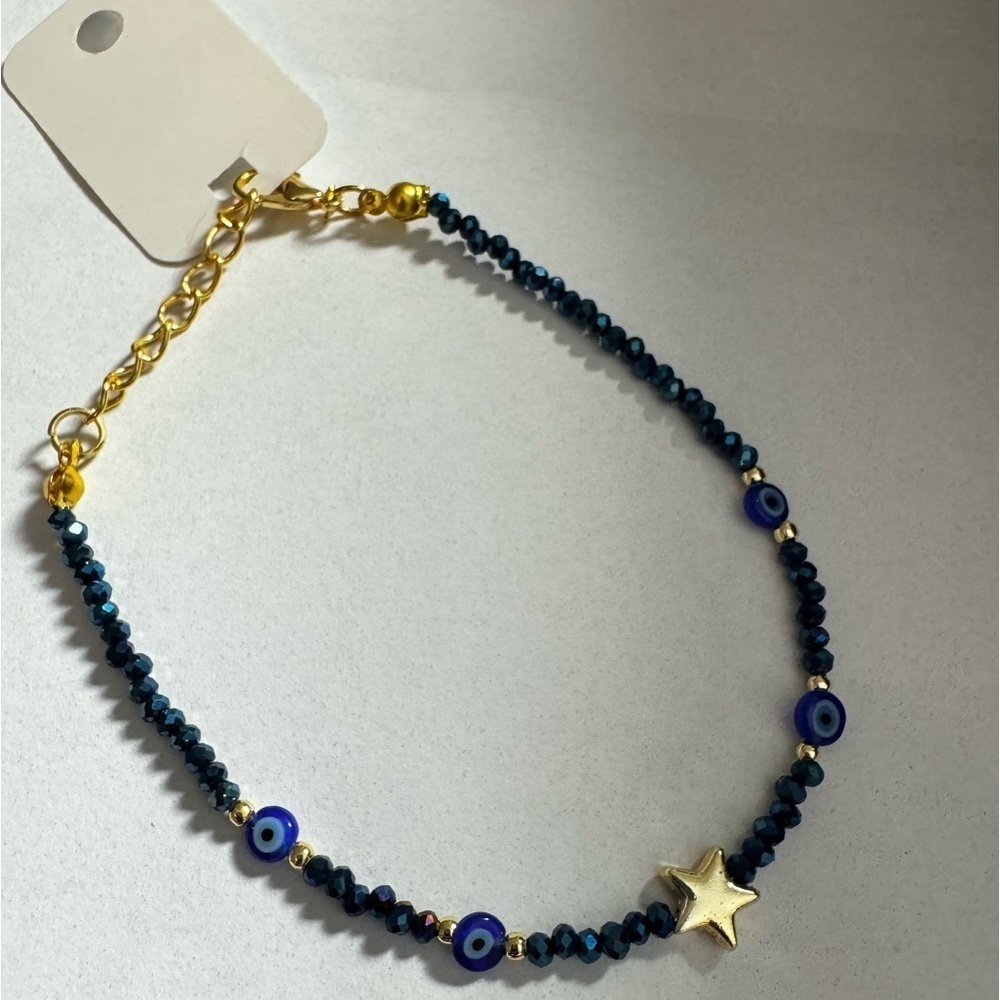 Star ⭐️ and evil eye 🧿 bracelet